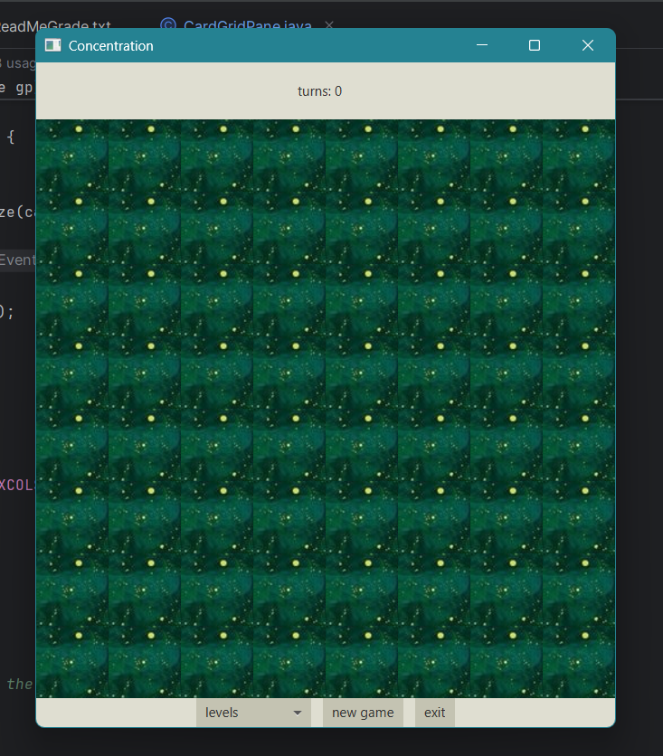 concentration memory game